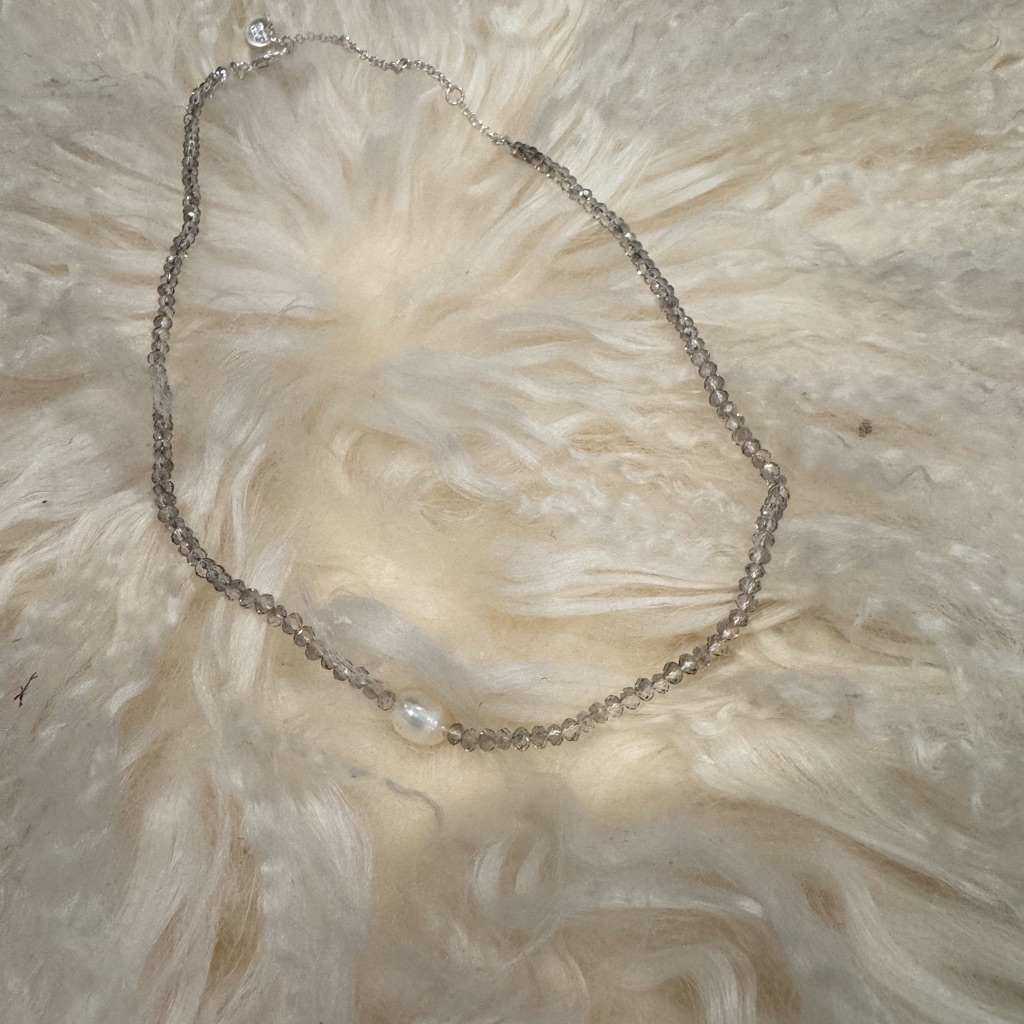 Marlyn Schiff Silver And White Necklace